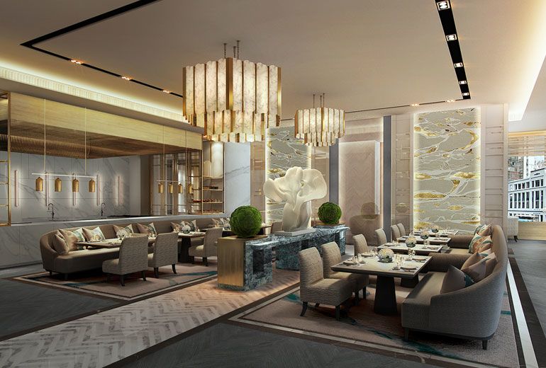 An artist's impression of French restaurant L'Envol
